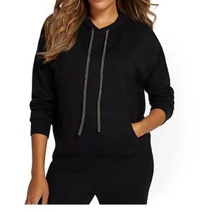 Black sweater hoodie